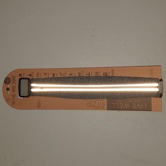 Fit Zip Adjustable Waist Pack Pouch Expandable Reflective Safety Zipper Gray - Picture 2 of 5